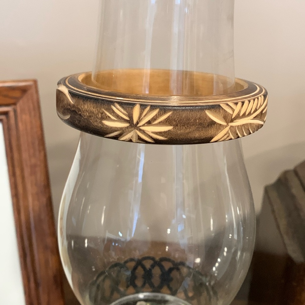 Vintage Teak Wood Hand Carved Bangle